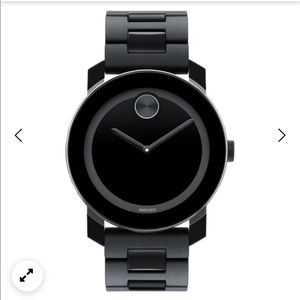 Movado Swiss bold large black polymer watch